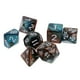 thumbnail image 1 of Dados de 7 Piezas Doble Color Sunnimix Aptos para Mazmorras y Dragones DND RPG 1,6 Cm Oro Verde, 1 of 8