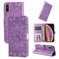 thumbnail image 1 of Funda tipo cartera GANGXUN para iPhone X/Xs , diseño girasol, cuero PU, soporte, cierre magnético, tarjetero, 1 of 5