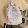 thumbnail image 7 of Jiibva Plush Backpack for Woman Lightweight Fluffy Casual Travel Rucksack Cute Handbag for Daypacks Travel, 7 of 7