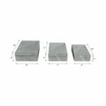 thumbnail image 4 of Decorative Striped Boxes with Lid for Home Decor - Stylish Decor Box for Console Table, Jewelry Storage, or Bedroom - Minimalist Home Organizer for Office Decor - Set of 3, 4", 3", 3", Black & White, 4 of 13