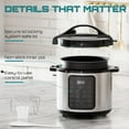 thumbnail image 6 of Electric Pressure Cooker 8QT Multi-Cooker with 16-in-1 Functions for Rice, Steaming, Yogurt, Slow Cooking, 6 of 8