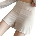 thumbnail image 4 of JUSLIO Ladies Underwear Breathable Boxer Briefs Mid waist Butt Lifting Comfortable Panties Beige Free Size, 4 of 4