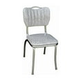 thumbnail image 5 of Richardson Seating Handle Back Diner Chair with Single Tone Channel Back and 1" Pulled Seat-Color:Cracked Ice Grey, 5 of 5