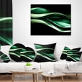 thumbnail image 4 of Designart Glittering Green Pattern - Abstract Throw Pillow - 12x20, 4 of 5