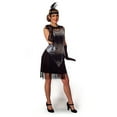 thumbnail image 3 of Sunnywood Glitter Flapper Plus Size Costume 1920s Vintage Style with Sequins and Fringes, 2XL, 3 of 5