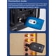 thumbnail image 5 of Soidarity Transmisor de 20Hz-20kHz, receptor integrado ligero portátil de 2,4 GHz-2,483 GHz, convertidor integrado para piezas de bajo Accesorios para instrumentos musicales Azul, 5 of 6