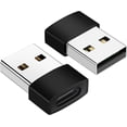 thumbnail image 2 of USB C to USB Adapter 3 Pack, USB C Female to USB A Male Adapter, USB Type C Female to USB OTG Connector Compatible with MacBook Pro, iPhone, Laptops, Power Banks, Galaxy, Black, 2 of 9