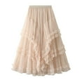 thumbnail image 4 of Sngxgn Women's Trim High Waist Fishtail Bodycon Long Skirt(Beige,One Size), 4 of 8