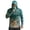Z29-Dark Green, variant on Men’s Camo Fishing Hooded Sun Protection Shirt, Full Face Cover UPF 50+ Long Sleeve Top, Breathable Quick Dry Performance Jacket