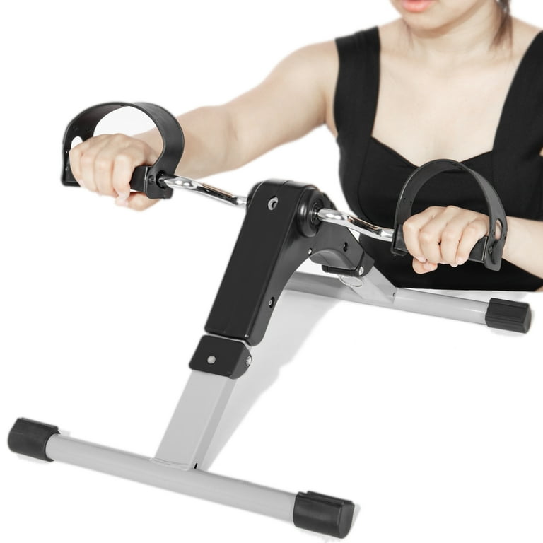 YouLoveIt Portable Mini Exercise Bike Pedal Fitness Exerciser Bike Folding Exercise Peddler Indoor Exercise Machine Bike with Calorie Counter Sitting Pedal Exerciser Walmart