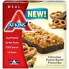 Atkins Chocolate Peanut Butter Pretzel Protein Meal Bar, High Fiber, 16g Protein, 1g Sugar, 4g Net Carbs, Meal Replacement, Keto Friendly, 5 Count