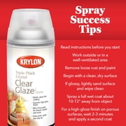 Krylon I00500A07 Triple-Thick Crystal Clear High Gloss Spray Paint, 12 oz, Multi-Surface