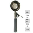 thumbnail image 2 of ARYU Heavy-Duty #8 Food Scoop - 4 oz Stainless Steel Tool | Cookie, Ice Cream Disher (Grey Handle), 2 of 8