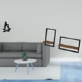 thumbnail image 2 of Figura de escritorio, escultura abstracta, decoración de oficina y hogar, estantes de madera, estantes de almacenamiento de pared, diseño hueco creati, 2 of 8