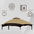 thumbnail image 3 of Replacement Canopy Top for Lowe's Allen Roth Heavy Duty Gazebo Roof Gazebo Top with Air Vent 10X12 Gazebo CoverReplacement Top Only (beige), 3 of 7