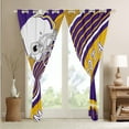 thumbnail image 4 of Football Fans Gifts Curtains & Drapes, American Football City Themed Curtains, Rugby Sports Game 30%-50% Blackout Curtains Graffiti Geometry Striped Window Curtains 52''Wx63''L(Minnesota), 4 of 6