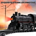 thumbnail image 2 of Train Set with Remote Control, AUOSHI Electric Train Track W/Cargo Vehicle, Light & Sounds, Plastic Steam Locomotive Engine Train Toy Educational Gift for 5 6 7 8+ Years Old Boys Girls, 2 of 10