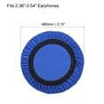 thumbnail image 2 of Uxcell 2.36-3.54 Inch Earphones Flexible Fabric Covers, Blue Washable Headphone Covers, 2 Pairs, 2 of 5