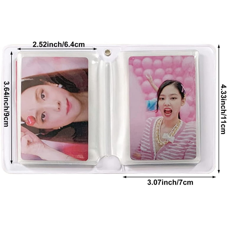 ROOBZE Mini Album Photo,Creux Petit Album Photo, 3 Pouces Photocard Kpop, Photocard Holder
