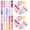 Color 11, variant on 84PCS Jelly Roll Fabric 2.5 Inch Precut Fabric Strips for Quilting, 100% Cotton Floral Patchwork Fabric Rolls for Sewing DIY Crafts, 14 Patterns
