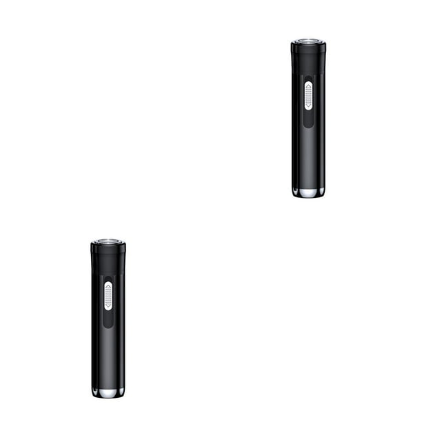 Vogacara Cortapelos eléctrico para la nariz, funciona con pilas, a prueba de polvo, dispositivo de corte con cepillo de limpieza negro Type4 NO4