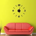 thumbnail image 6 of Raindrops 1Pcs Circular Black Acrylic Metal Silent Movement Wall Clock Minimalist Home Decorations 39.4X39.4X1In, 6 of 8