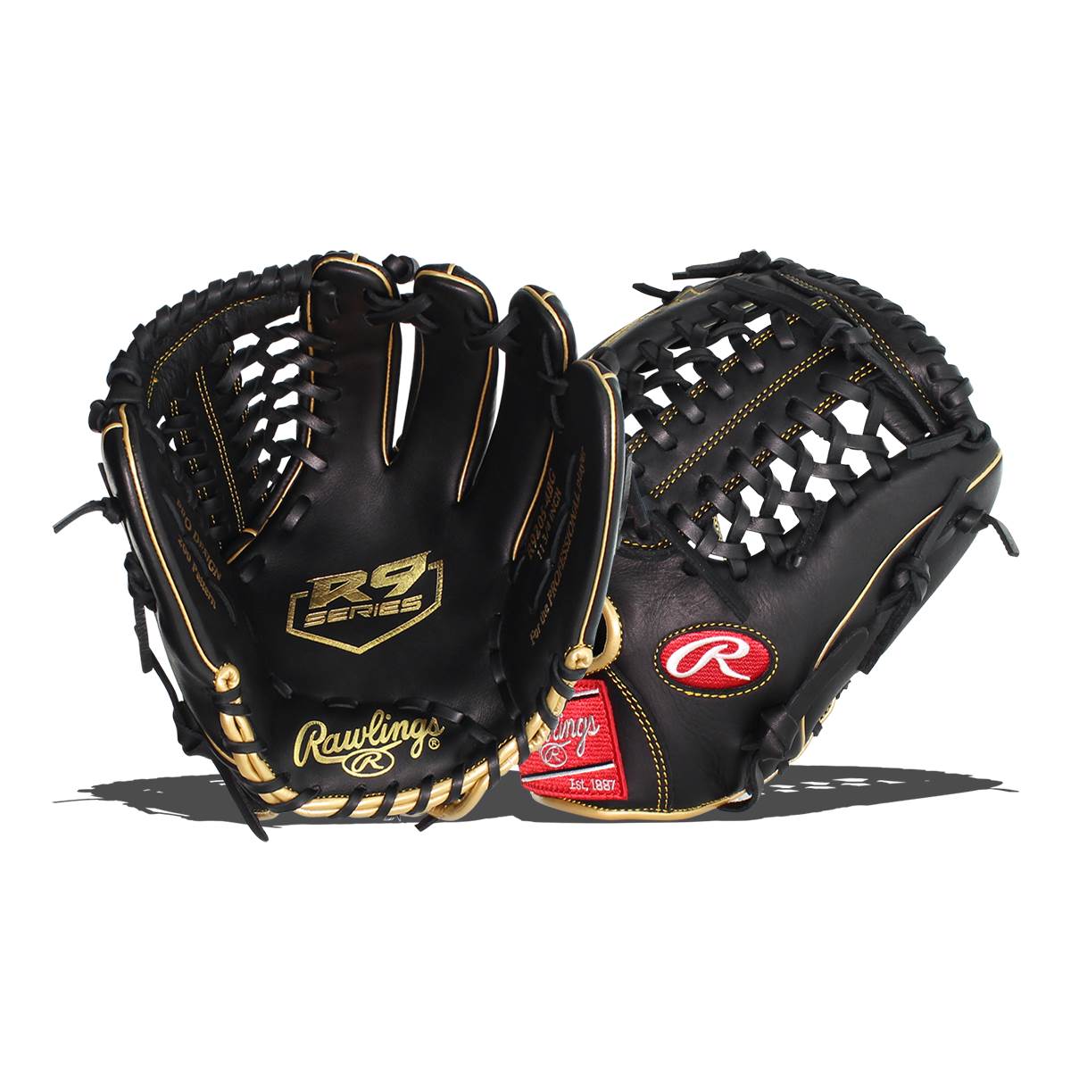 Rawlings R9 Series Baseball Glove, Mod Trap , 11.75 In., Right Hand