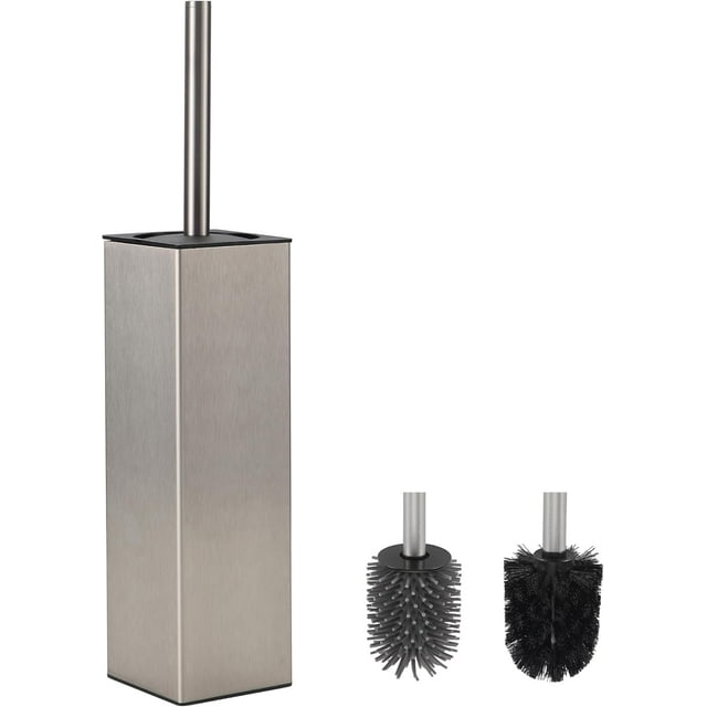 Toilet Brush and Hoder Set Brushed Gold Freestanding for Bathroom