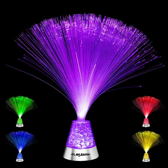 Playlearn Fiber Optic Lamp for Bedroom, Living Room, Office Color Changing Light 13 Inches