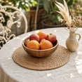 thumbnail image 7 of Dmlowu Linen Placemats Set of 2, Non Slip Heat Resistant Round Table Mats, Vintage Rustic Coffee Mat, Fall Decorations for Home Kitchen Dining Table, 7 of 7