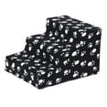 thumbnail image 1 of 1pcs Dog Stair 3 Steps Portable Cat Dog Ladder Non Slip Step Ramp Climb Black, 1 of 8