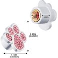 thumbnail image 2 of Valve Cap, Stylish Crystal Paw Tire Dust Cap, Auto Parts Pink, 2 of 7