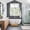 White, variant on Green Leaves Kitchen Curtains Window Panels, Summer Botanical Farmhouse Leaf Watercolor Insulated Window Treatment Curtain, Grommet Curtains for Bedroom/Living Room/Bathroom, 2 Piece 42"Wx54"L