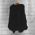 thumbnail image 6 of adviicd Women's Fluffy Faux Fur Vest,Shaggy Cropped Short Jacket Coat 2025 Winter Fashion (Black, M), 6 of 6
