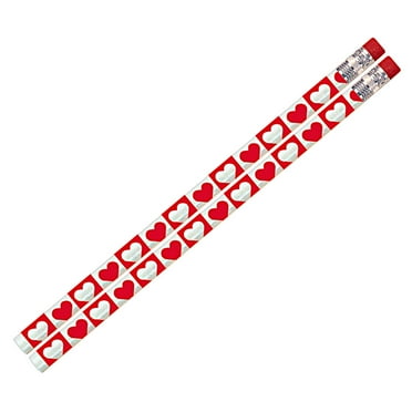 Musgrave Pencil Company Hearts 'O Glitter Pencil, 12 Per Pack, 12 Packs