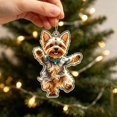 thumbnail image 5 of Fmbmuo Acrylic Christmas Hanging Ornaments 2D Flat Car Rearview Mirror Pendant Xmas Tree Backpack Home Wall Festive Decor Christmas Decor,Multicolor, 5 of 5