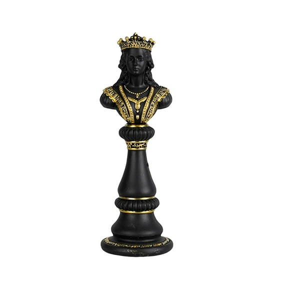 deevoka Chess Statue Sculpture Decoration Collectible Craft Unique Elegant Resin Figurine Tabletop Ornament for Room Office Home Desk Queen