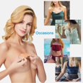 thumbnail image 4 of Strapless Sticky Bra Invisible Rabbit Nippless Covers Sticky Boobs Silicone Adhesive Bra Beige, 4 of 6
