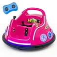 thumbnail image 1 of Gymax 12V Kids Ride on Bumper Car Remote Control w/ Flashing LED Light & Music Pink, 1 of 9