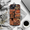thumbnail image 6 of Vintage Halloween Horror Collage Phone Case, Retro Spooky Comic Style Protective Cover for iPhone 16 15 14 13 12 11 Pro Plus Mini, 6 of 6