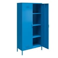 thumbnail image 4 of Novogratz Cache Tall 2 Door Metal Locker Cabinet, Yellow, 4 of 9