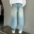 thumbnail image 6 of KAUOD Boys Retro Y2k Hip Hop Baggy Jeans with Star-Shaped Holes Teen Kids Cool Loose Denim Pants Wide Leg Straight Streetwear, 6 of 9