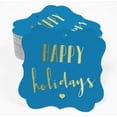 thumbnail image 2 of Inkdotpot Real Gold Foil Happy Holiday Tags Favor Bracket Shape Hang Pack Of 50 Paper Tags, 2 of 7