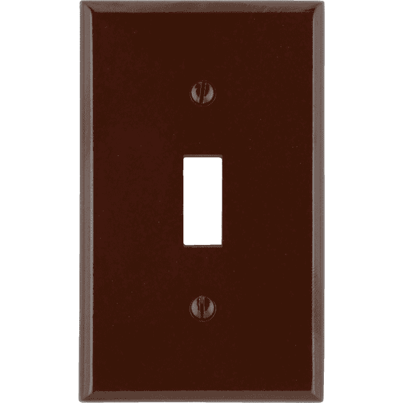 Leviton 85001 Wallplate in Brown — UL Listed for US Residential Electrical Code Compliance, Drop-in NEC-Standard Wiring