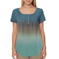 thumbnail image 3 of Scyoekwg Womens Short Sleeve Tops Short Sleeve Tops Comfy Clothes Ladies Blouses Dressy Casual Trendy Womens Summer Fashion Loose Womens Going Out Outfits, 3 of 6