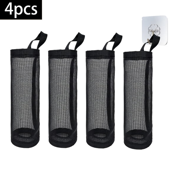 UHIAGREE Plastic Bag Holder Dispenser,Wall Mount Grocery Bag Storage Organizer for Kitchen(4pcs)