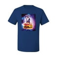 thumbnail image 2 of Wild Bobby, Space Pitbull Riding a Hamburger, Animal Lover, Men Graphic Tees, Royal, Medium, 2 of 3