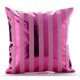 thumbnail image 1 of Fundas de almohada, funda de almohada rosa fuerte de 45 x 45 cm (18 x 18 pulgadas), funda de almohada decorativa rosa fuerte, funda de almohada con rayas metálicas y purpurina brillante, temática de, 1 of 3
