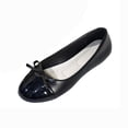 thumbnail image 3 of Zedker Women's Ballet Flats Cap Toe Bow Flats Two Tone Slip On Flats Comfort Square Toe Dressy Flat Shoes for Casual Work Black 42, 3 of 10