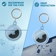 thumbnail image 2 of Blibly 4 Pack Airtag Keychains Waterproof Air Tag Holder Dustproof Apple Air Tag Case for Dog Cat Bags Kids Luggage 4 Colors, 2 of 7